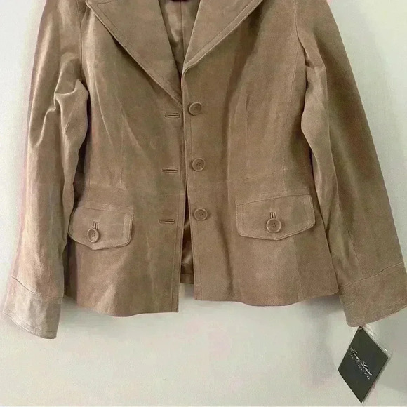 Terry Lewis Classic Luxuries Suede 100% Genuine Leather Jacket Women’s Sz Medium - Picture 3 of 16